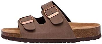 CUSHIONAIRE Women’s Lane Cork Footbed Sandal with +Comfort