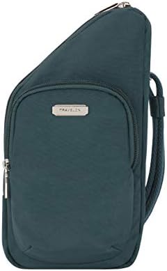 Travelon Crossbody Bag, Peacock, 5.25W x 10.5H x 1.5D