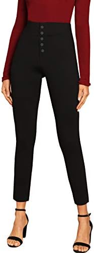 SweatyRocks Women’s Casual Skinny Leggings Stretchy High Waisted Work Pants