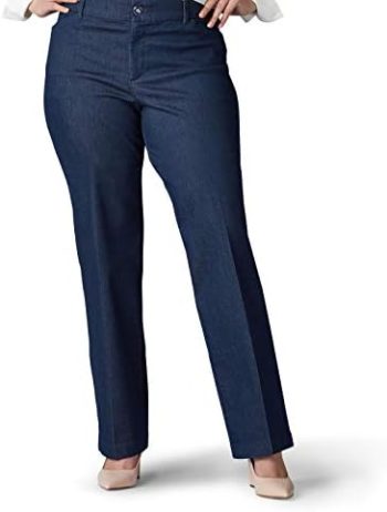 Lee Women’s Plus Size Ultra Lux Comfort with Flex Motion Trouser Pant