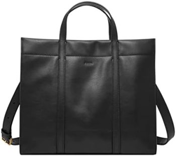 Fossil Women’s Carmen Leather Shopper Tote Purse Handbag for Women