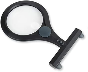 Carson® LumiCraft LED Lighted Hands-Free 2x Magnifier with 4x Spot Lens & Neck Cord (LC-15)