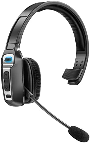 Sarevile Trucker Bluetooth Headset, V5.2 Wireless Headset with Upgraded Microphone AI Noise Canceling, On Ear Bluetooth Headphone with Mute for Driver Office Call Center