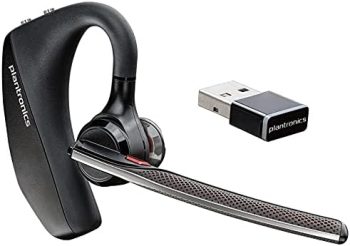 Plantronics – Voyager 5200 UC (Poly) – Bluetooth Single-Ear (Monaural) Headset – USB-A Compatible to connect to your PC and/or Mac – Works with Teams, Zoom & more – Noise Canceling,Black