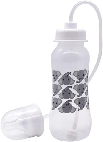 Hands Free Baby Bottle – Anti-Colic Baby Bottle System 9 oz (1 Pack – Elephant)