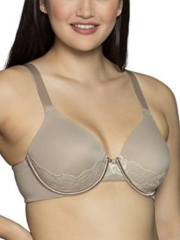 Vanity Fair Women’s Full Figure Beauty Back Smoothing Bra with Lace (36C-42DD)