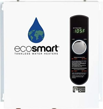 EcoSmart ECO 27 Tankless Water Heater, Electric, 27-kW – Quantity 1, 17 x 17 x 3.5