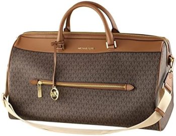 Michael Kors Extra Large Top Zip Duffle Bag (Brown)