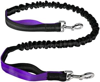 Hand Free Dog Leash, Double Handles Waist Leash Reflective Running Leash for Small Medium Large Dogs Running Walking Hiking Training