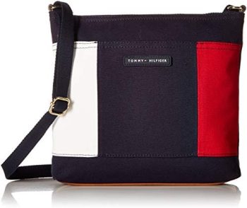 Tommy Hilfiger Women’s TH Flag Canvas Crossbody Bag