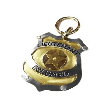 Unique POLICE BADGE Dog Tag-Custom Hand Crafted Dog Collar Tag-Law Enforcement Dog Tag-Personalized Pet ID Police Tag-Officer Dog Tag (1″)