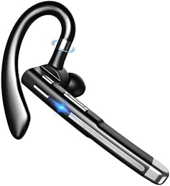 XVV Bluetooth Headset,Wireless Bluetooth Earpiece V5.1 Hands-Free Earphones CVC 8.0 Noise Canceling with Dual-Mic for Driving/Business/Office, Compatible with iPhone and Android