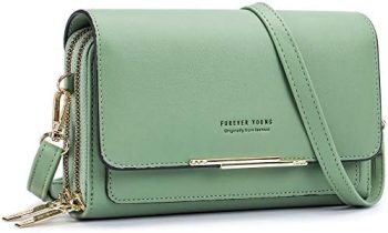 Roulens Small Crossbody Bag for Women,Cell Phone Purse Women’s Shoulder Handbags Wallet Purse with Credit Card Slots