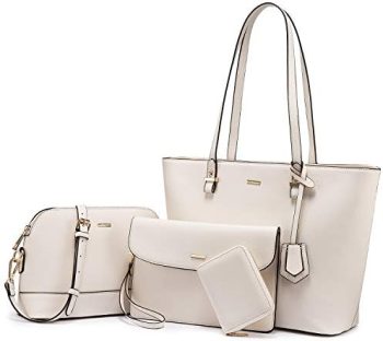 Handbags for Women Shoulder Bags Tote Satchel Hobo 3pcs Purse Set