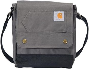 Carhartt, Durable, Adjustable Crossbody Bag With Flap Over Snap Closure