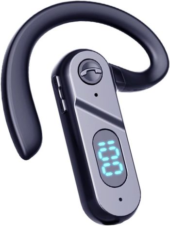 Uigsas Bluetooth Headset Wireless Bluetooth Earpiece Single Ear Voice Control Answer Earphones for Cell Phone Computer Laptop Driver Trucker