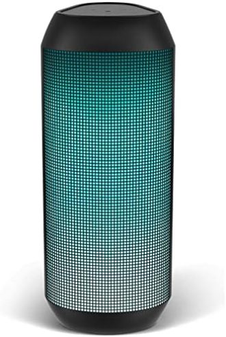 Wireless Bluetooth Speaker – Portable Speaker with 8 LED Light Dynamic Modes, IPX4 Waterproof Loud Bluetooth Speaker, Support TWS Surround Stereo Sound Playing, Lightweight for Party Outdoor Camping