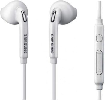 Headset Samsung 3.5mm Handsfree Earphones w Mic Dual Earbuds Headphones Earpieces In-Ear Stereo Wired White for Samsung Galaxy J3, J5, J7, Note 3 4 5, Edge, S5, S6, Edge, Edge+, S7, Edge