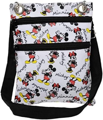 Disney Passport Bag Crossbody Travel Mickey Minnie Eeyore Stitch All Over Print