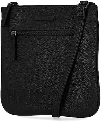 Nautica Womens Lakeside Signature Jaquard North South Crossbody Bag