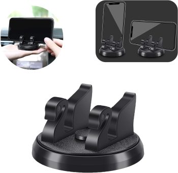 KIFIDAN Dashboard Phone Holder for Car,[Swan Shape Design] Dashboard Cell Phone Holder,Anti-Shake Handsfree 360°Rotatable Car Phone Holder,Compatible All Smartphone