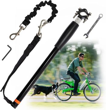 Fanwer Hands Free Dog Bicycle Exerciser Leash Hands Free Bicycle Dog Leash