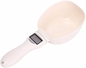 FZZDP Weighing Measure Spoon Dog Food Scale Cat Feeding General Electronic Bowl Spoon LCD Display Measuring Meter Pet Supplies (Color : D, Size : 23cm)