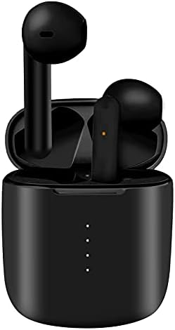 Wireless Earbuds Bluetooth 5.0 Headphones with Charging Case, IPX8 Waterproof, 3D Stereo Air Buds in-Ear Ear Buds Built-in Mic, Open Lid Auto Pairing for Android/Samsung/Apple iPhone – (Black)