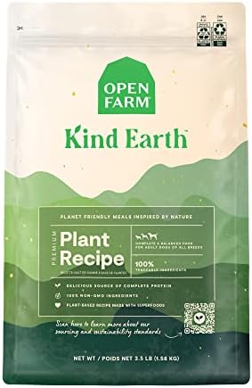 Open Farm Plant Based Dog Kibble, Hypoallergenic with Non-GMO Ingredients and No Artificial Flavors or Preservatives (20 Lb)