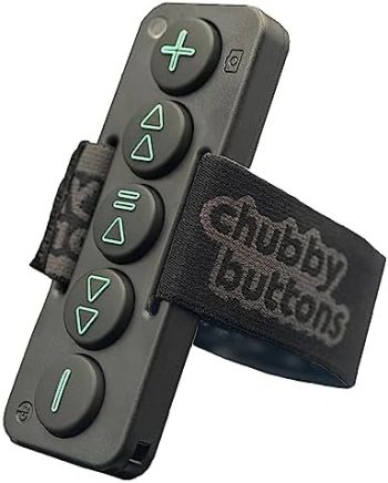 Chubby Buttons 2 – Wearable & Stickable Bluetooth 5.2 Remote for iPhone & Android