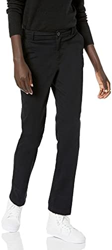 Amazon Essentials Women’s Mid-Rise Slim Full Length Chino Pant (Available in Straight and Curvy Fits)