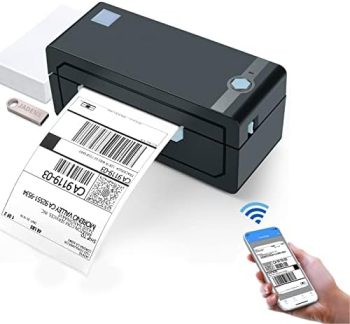 JADENS Bluetooth Thermal Shipping Label Printer – Wireless 4×6 Shipping Label Printer, Compatible with Android&iPhone and Windows, Widely Used for Ebay, Amazon, Shopify, Etsy, USPS