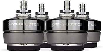 IsoAcoustics Gaia Series Isolation Feet for Speakers & Subwoofers (Gaia I, 220 lb max) – Set of 4