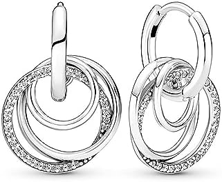 Pandora Family Always Encircled Hoop Earrings