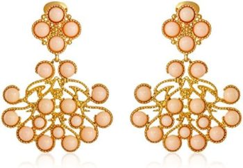 Kenneth Jay Lane Gold-Plated Cabochon Clip-On Earrings