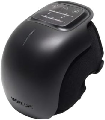 MORELIFE Apollo 4-in-1 Therapeutic Knee Massager with Heat and Vibration (Stealth Black)