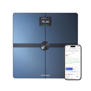 WITHINGS Body Smart – Accurate Scale for Body Weight and Fat Percentage, Body Composition Wi-Fi and Bluetooth, Baby Weight Scale, Smart Scale Apple Compatible, Bathroom Scale,FSA/HSA