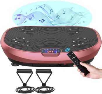 AXV Vibration Plate Exercise Machine Whole Body Workout Vibrate Fitness Platform Lymphatic Drainage Machine for Weight Loss Shaping Toning Wellness Home Gyms Workout for Women Men