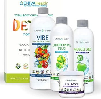 Eniva 7-Day Detox Cleanse Health Plan Detox and Total Body NO Dieting Kit for Belly Fat, Liver, Colon | All Natural, Non Fasting, Complete Body Kit Health