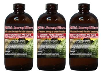 Soursop Bitters x 3 Bottles 16oz – Natural Remedy for Colon Cleansing