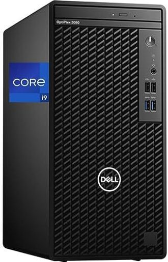 Dell OptiPlex 3080 Tower, i9-10900, 64GB RAM 2TB NVMe SSD, DVDRW, USB C, 2-Monitor Support, HDMI, DisplayPort, AC Wi-Fi, BT, Windows 11 Pro