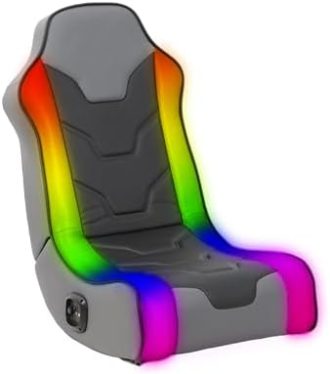 X Rocker Cosmos RGB Floor Rocker – LED Gaming Chair for Comfortable & Immersive Gaming – Chair with Gaming System Compatibility & Easy Setup – Integrated Speakers & RGB Lighting