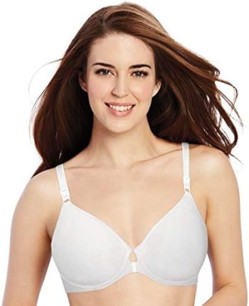 Bali Women’s Underwire Shaping Bra, Comfort Revolution T-shirt Bra, Front-close Bra