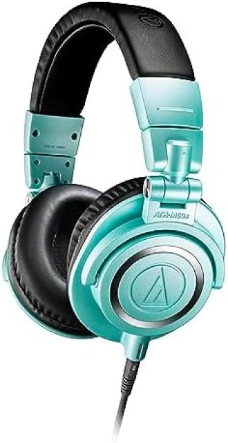 Audio-Technica ATH-M50xIB Professional Studio Monitor Headphones, Ice Blue