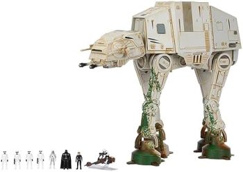 STAR WARS Micro Galaxy Squadron at-at Walker (Endor) Amazon Exclusive – 10-Inch Vehicle with Lights, Sounds, Action Zones, and Accessories (Toys for Kids Ages 8 and Up)