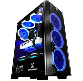 GAMINGPOWERPC G304 Gaming PC Desktop Computer Intel Core i5-12400F 2.5GHz 6 Core, 512GB NVME M.2, 16GB DDR4, NVIDIA GEFORCE RTX 3070 8GB GDDR6 256-BIT HDMI 2.1, AX WIFI 6, Bluetooth 5, Windows 11, RGB