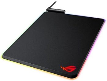 ASUS ROG Balteus RGB Gaming Mouse Pad – USB Port | Aura Sync RGB Lighting | Hard Micro-Textured Gaming-Optimized Surface & Nonslip Rubber Base