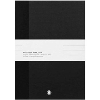 2 Montblanc Fine Stationery Notebooks #146 Slim, black, lined for Augmented Paper