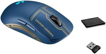 Logitech G Pro Wireless Gaming Mouse – League of Legends Edition – Hero 25K Sensor, Lightspeed, Programmable Buttons, Lightsync RGB, Designed for League of Legends Players