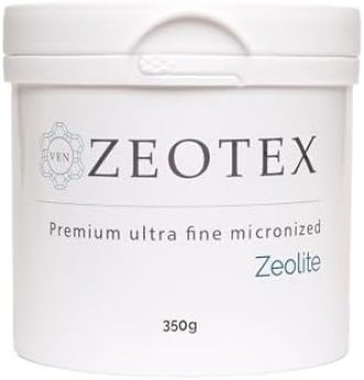 Zeotex Zeolite Powder – 1µm Premium Ultra Fine Zeolite 95% Clinoptilolite Powder – Activated & Energized – (Medium, 12.35 oz.) | Full Body Detox Cleanse |